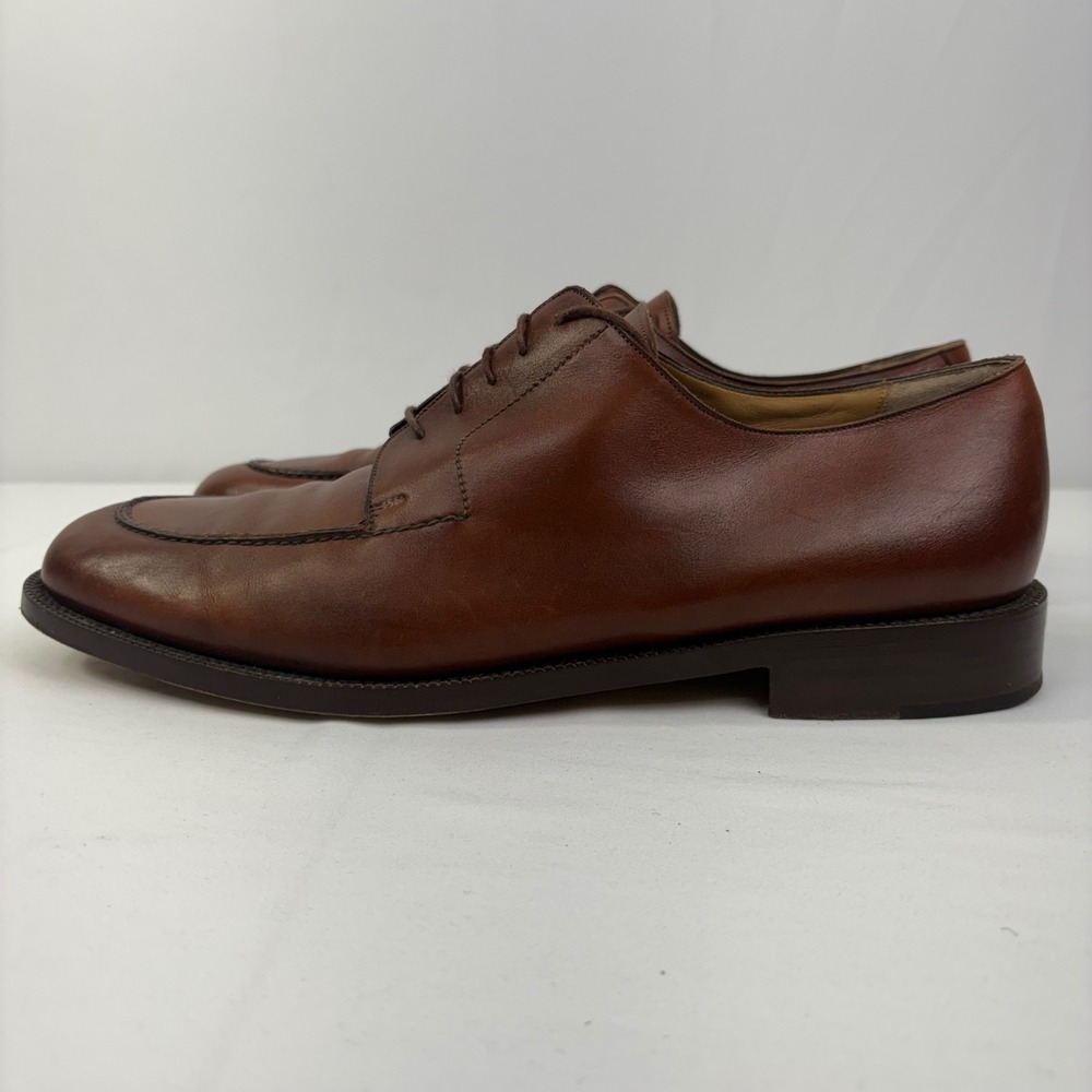Cole Haan Men's Brown Leather Split Toe Lace Up Derby Dress Shoes Size 13